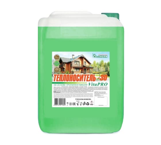 Теплоноситель Экотерм VITAPRO -30С 20кг/1шт
