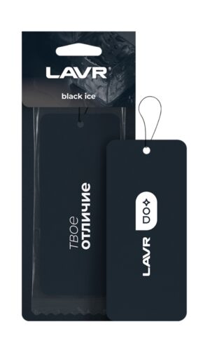 Ароматизатор картонный Black ice  Ln1770     LAVR