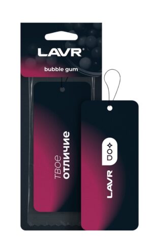 Ароматизатор картонный Bubble gum  Ln1772   LAVR