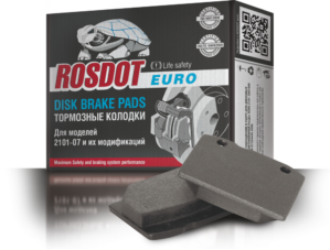 Накладки торм. ВАЗ 2101 "РосДот EURO" 25шт