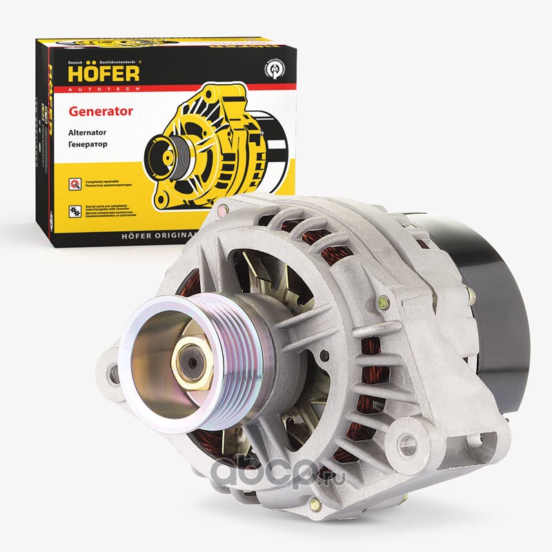 Генератор ВАЗ 2110 (14В, 100А, аналог 9402.3701) HOFER HF 633 614 /4шт