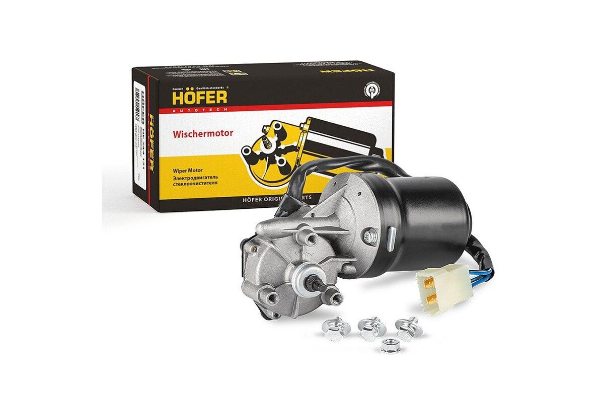 Мотор-редуктор стеклоочистителя ВАЗ 2103 HOFER HF 744 121/18шт