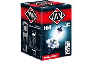 Лампа галогенная AWM H4 12V 60/55W (P43T)