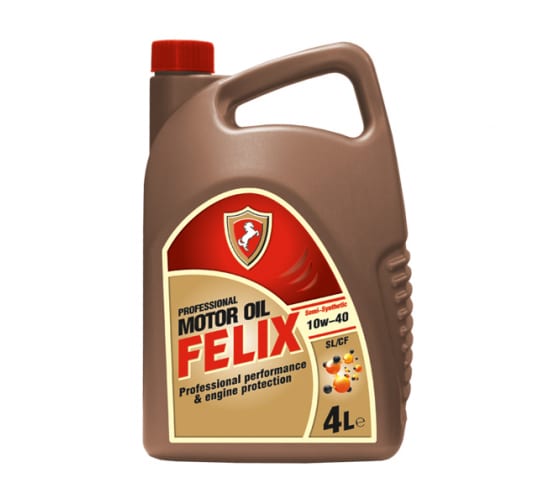 FELIX 10w40 масло мот. SL/CF 4л. 4шт.
