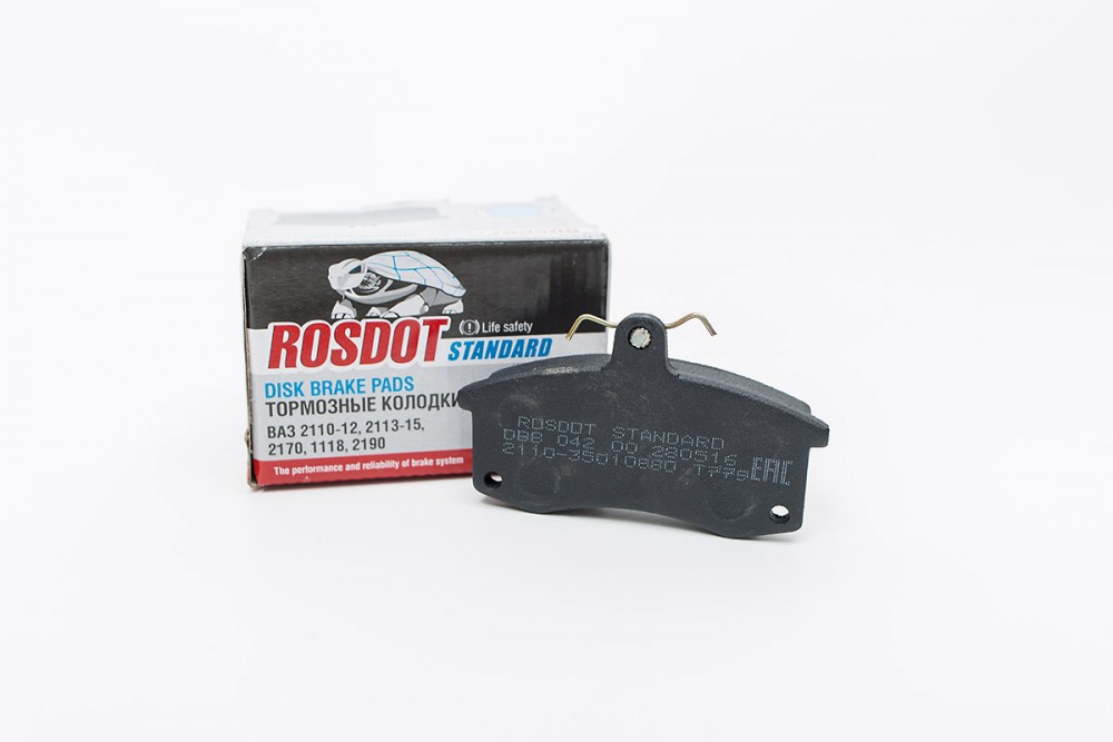 Накладки торм. ВАЗ 2110 "СТАНДАРТ" 20шт