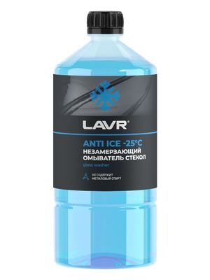 Незамерзающий омыватель стекол Anti-ice (-25С) LAVR Anti Ice 1000мл	Ln1310