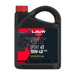 Моторное масло GT SPORT 4T 10W-40, 4 л LAVR MOTO Ln7728