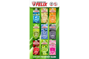 Ароматизатор бумажн. FELIX дисплей (9 ароматов по 10шт.)  1шт.