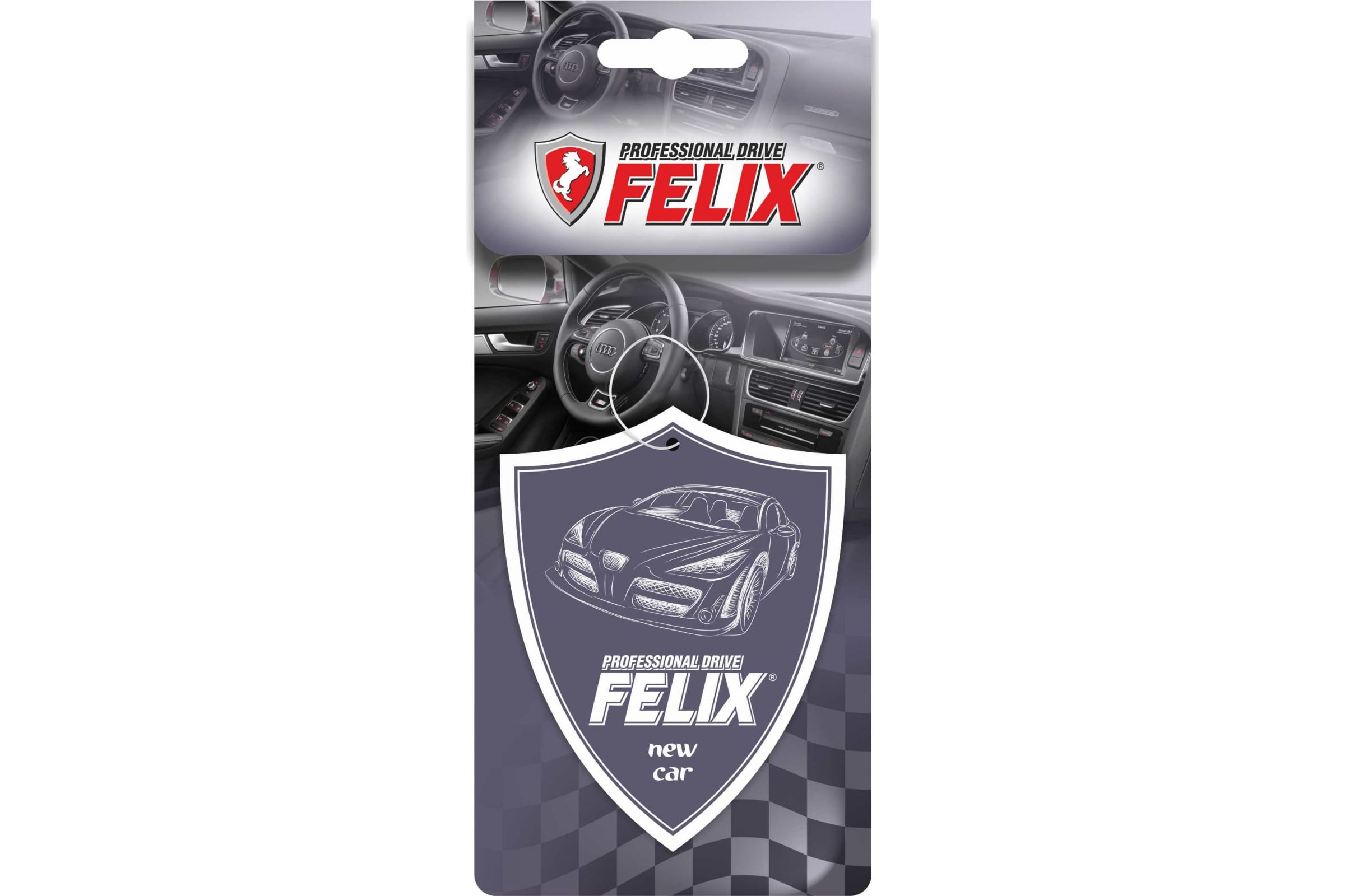 Ароматизатор бумажн. FELIX салон нового авто 40шт.