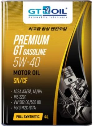 Premium GT Gasoline, SAE 5W-40, API SN/CF, 4л