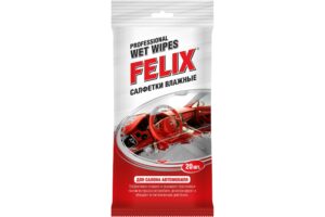 Салфетки влажные FELIX  для салона автомобиля  20шт./25шт