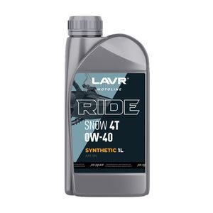 Моторное масло RIDE SNOW 4T 0W40 SN, 1л  Ln7763   LAVR MOTO
