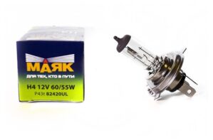 Лампа H4 12V 60-55 P43 t "МАЯК" ULTRA 82420UL
