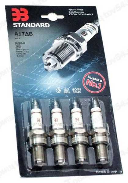 А17 ДВ зазор-0,5 ВАЗ 2101-07 в уп.-40шт