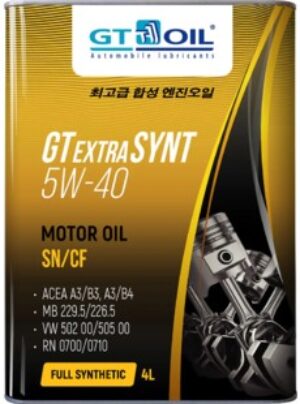 GT Extra Synt,  SAE 5W40, API SN/CF  4 л	метал банка