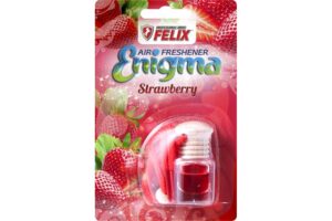 Ароматизатор подвесной с дерев. крышкой FELIX  клубника    6мл. 24шт.