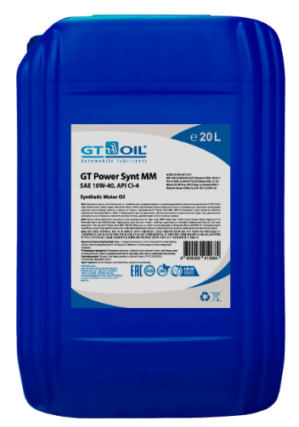 GT Power Synt MM SAE 10W-40, API CI-4, синтетика 20 л