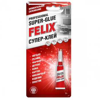 Профессиональный супер клей FELIX ТС/12шт.