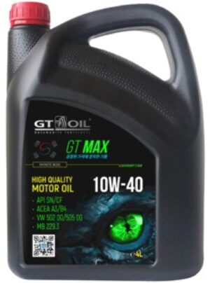 GT Max SAE 10W-40 API SN/CF, 4 л  п/с