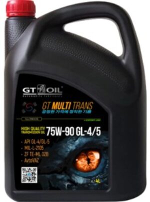 GT Multi Trans SAE 75W-90, API GL4/GL5, 4 л   п/с