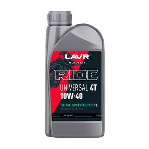 Моторное масло RIDE UNIVERSAL 4T 10W40 SM, 1 л Ln7745 LAVR MOTO