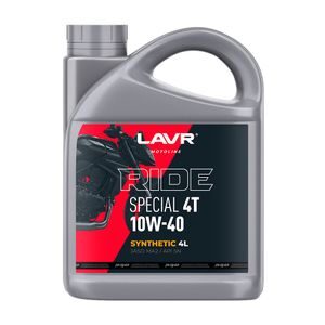 Моторное масло RIDE SPECIAL 4Т 10W40 SN, 4 л		Ln7748			LAVR MOTO