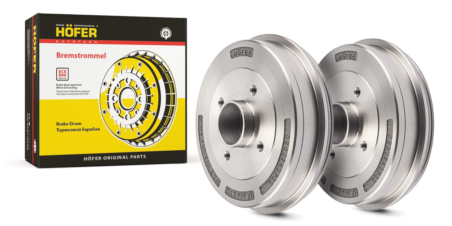 Барабан тормозной чугунный Hyundai Solaris (10-) d=203mm HOFER HF 144 827