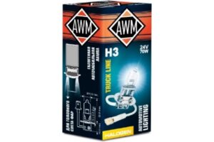 Лампа галогенная AWM H3 24V 70 W (PK22S)