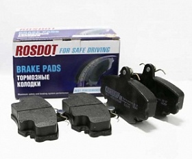 Колодки с накладками ROSDOT передние Renault Logan I Largus (8кл) FDK-LOG-009