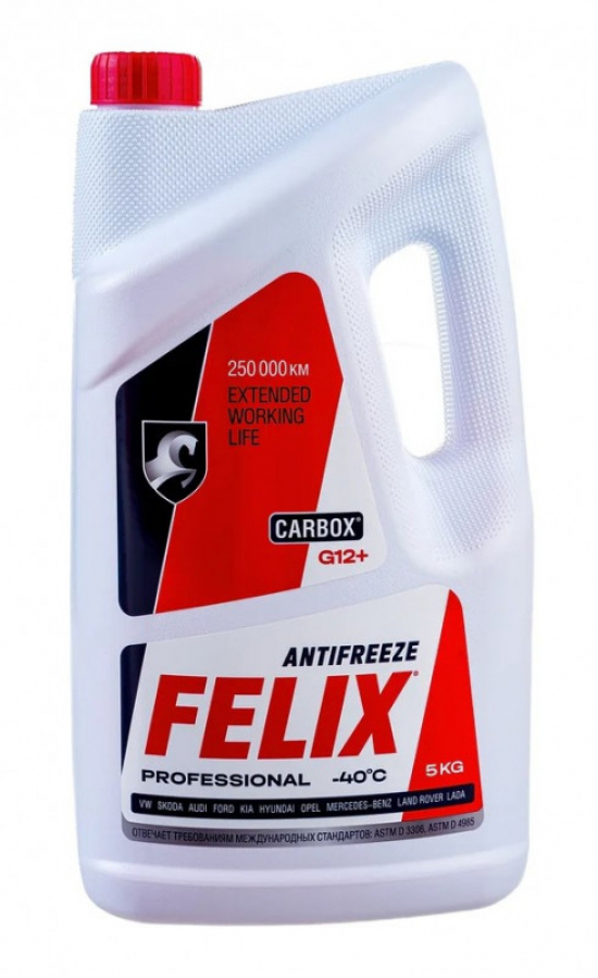 Концентрат антифриз FELIX CARBOX (красный) 5кг/4шт