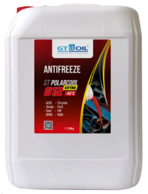 Антифриз GT Polarcool Extra G12 красный, 20 кг