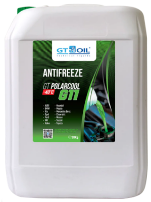 Антифриз GT Polarcool G11 зеленый, 20 кг