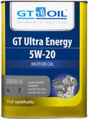 GT Ultra Energy, SAE 5W-20, API SN/GF-5, 4 л