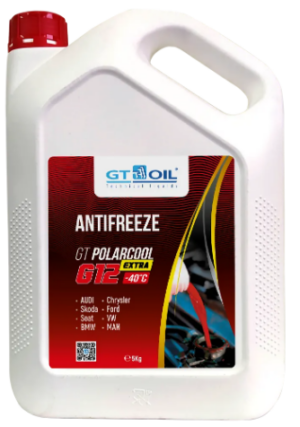 Антифриз GT Polarcool Extra Antifreeze G12 красный, 5 кг