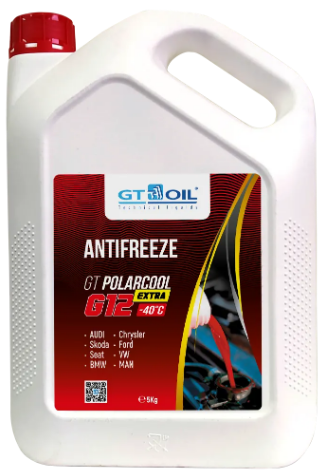Антифриз GT Polarcool Extra Antifreeze G12 красный, 5 кг