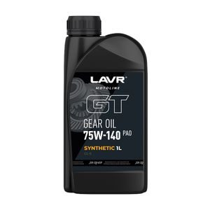 Трансмиссионное масло GT GEAR OIL 75W140 GL5, 1 л   Ln7903  LAVR MOTO