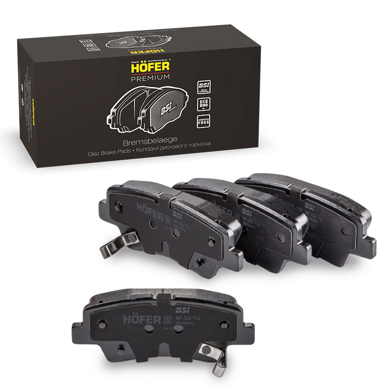 Колодка торм. задн. Hyundai Solaris (10-), Kia Rio III (11-) диск. "Premium" HF 350 714