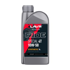 Моторное масло RIDE SPECIAL 4Т 10W50 SN, 1 л Ln7791 LAVR MOTO