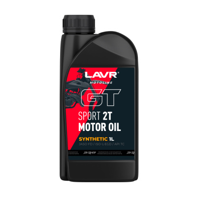 Моторное масло GT SPORT 2T 1 л LAVR MOTO Ln7721 16шт