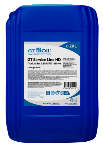 GT Service Line HD Truck & Bus 3275 дизель SAE 10W-40, API CI-4/SL, 20л
