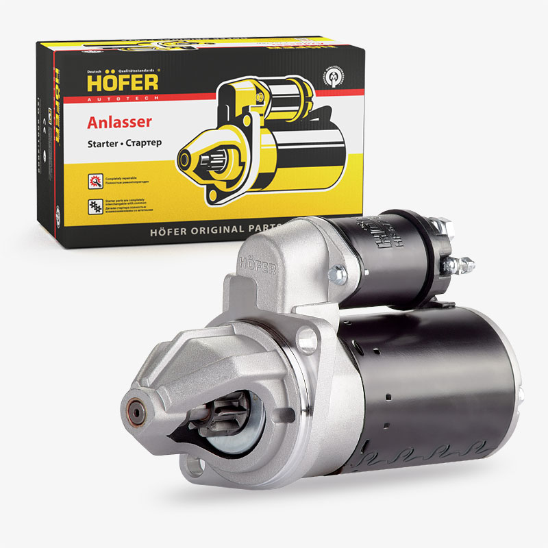 Стартер ГАЗ дв.ЗМЗ 402 (2.0 кВт, редукт., 6002.3708-01) малогабаритный HF 690 121 4шт