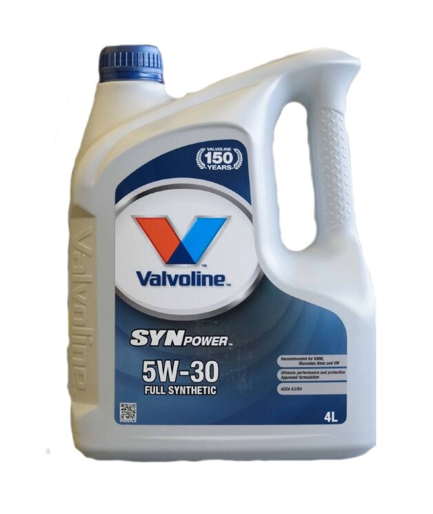 Synpower SAE 5w30 4л./4шт синтетика Valvoline BMW LL-01/MB 229.5/VW 872378 /50501 ТОЛЬКО Д/ РОЗНИЦЫ