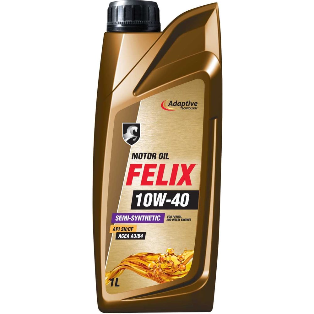 Масло моторное универсальное FELIX 10W-40 ACEA A3/B4, API SN/CF 1л